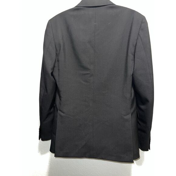 Prada Men's Blazer Jacket Mohair Size 48R Black Single Breasted - Picture 8 of 8